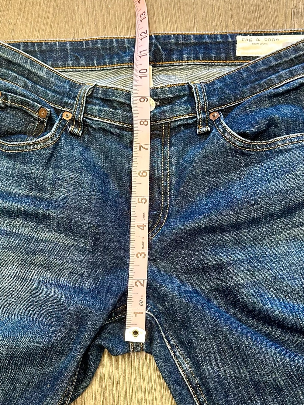 Rag & Bone Dre Low Rise Slim Boyfriend Jeans 26 Donovan Wash Made USA - Picture 7 of 10
